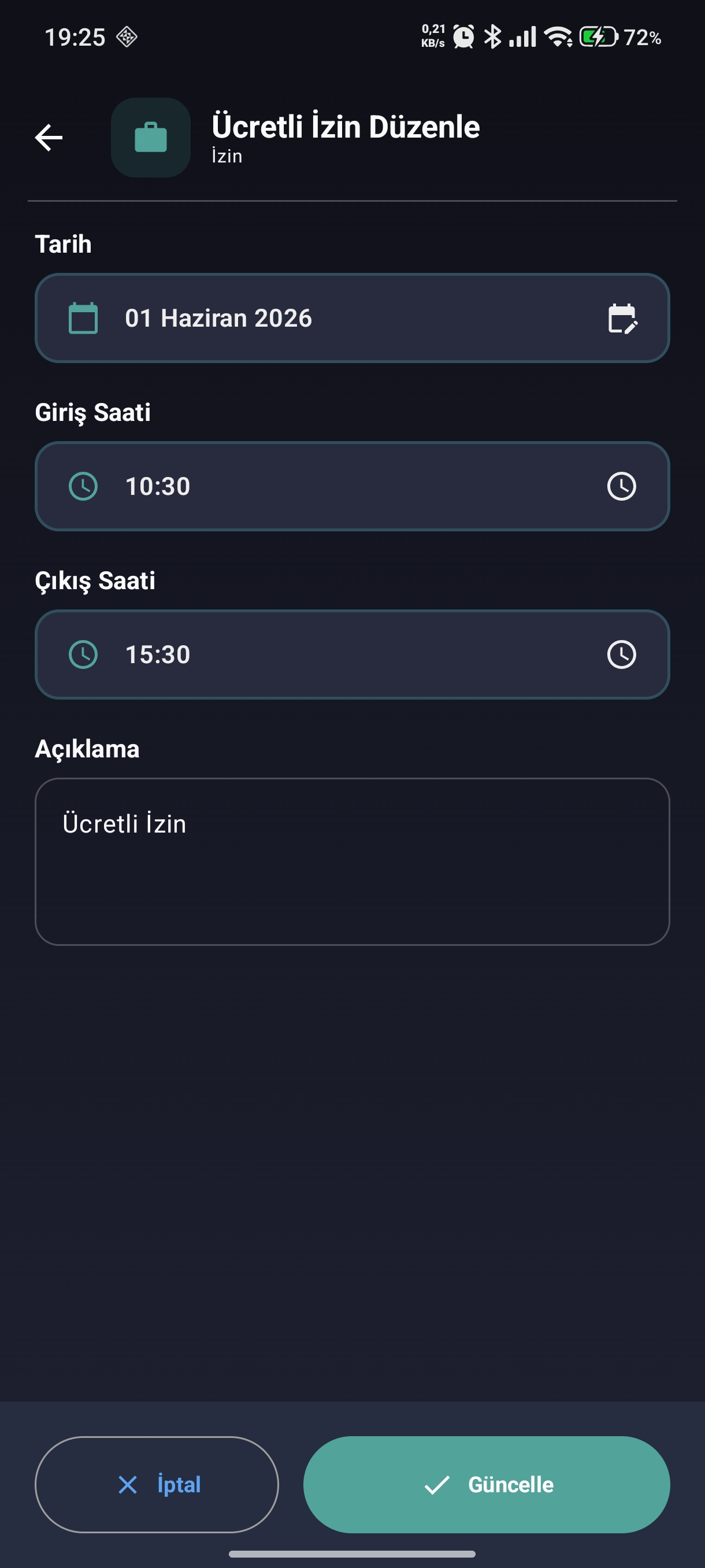 Kayıt düzenleme